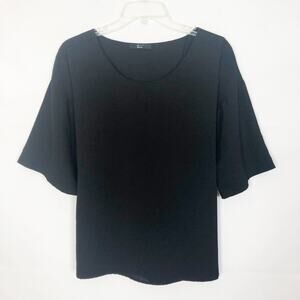 Tua Women's Tie-Back Black Top Size S